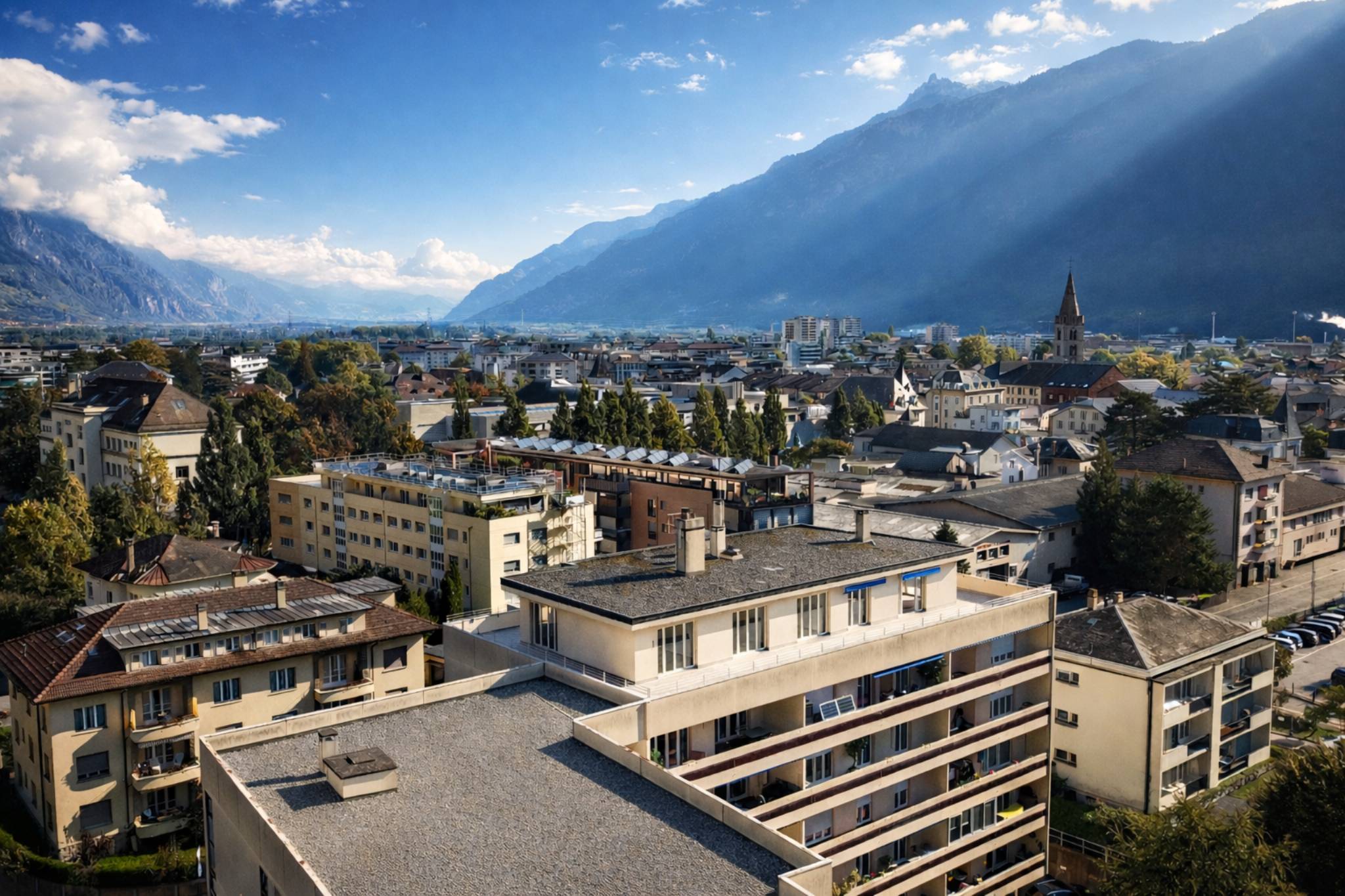 Superbe attique avec terrasse panoramique au coeur de la Fusion